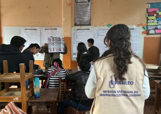 MOE Jubileo destaca avances y compromiso institucional en las subnacionales 2026, pero señala desafíos pendientes